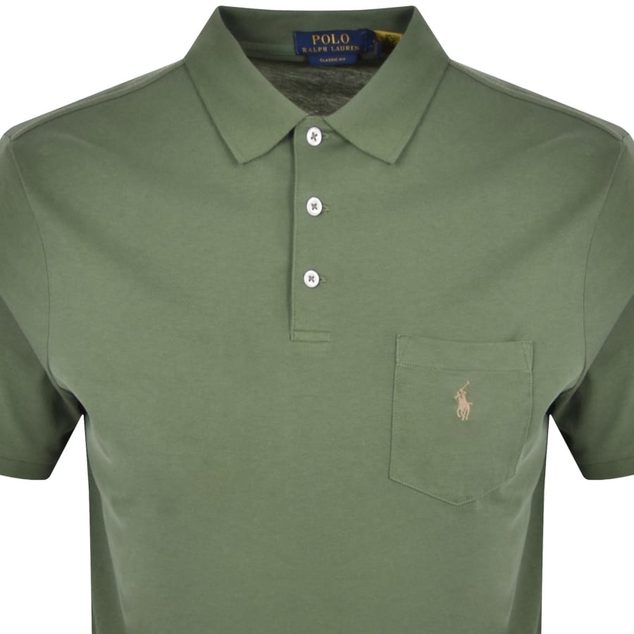 Ralph Lauren Classic Polo T Shirt Green male XX Large